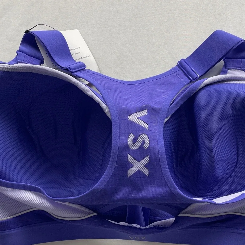Victoria's Secret VSX Sport Incredible Front-Close Sports Bra Purple 38D NEW